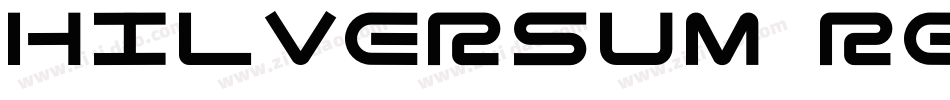 Hilversum Regular字体转换